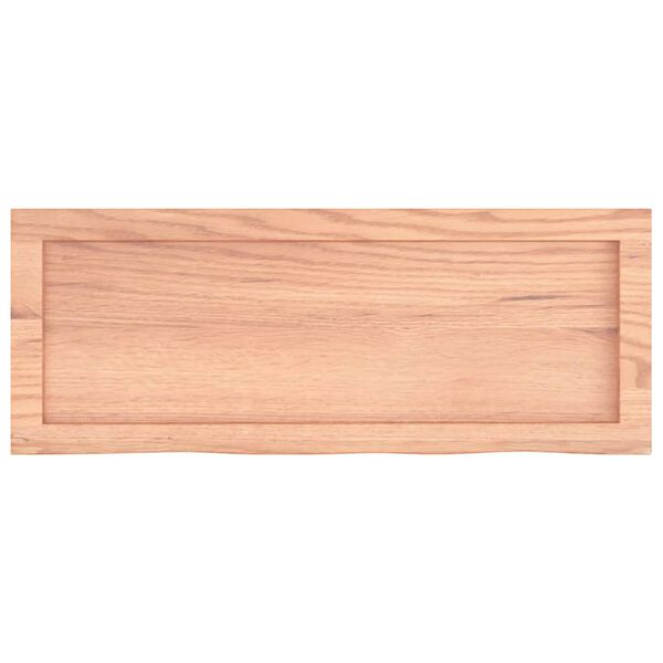 vidaXL Bathroom Countertop Light Brown 80x30x(2-6) cm Treated Solid Wood
