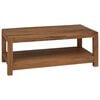 vidaXL Coffee Table Natural 100 x 50 x 40 cm Solid Teak Wood