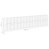 vidaXL Gabion Wall with Covers Galvanised Steel 900x30x200 cm