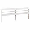 vidaXL Headboard with Shelves White 200 cm Solid Wood Pine