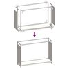 vidaXL Firewood Rack Black 90x28x65 cm Cold-rolled steel