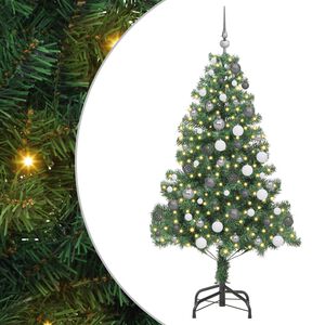 vidaXL Christmas Tree with 300 LEDs with Stand Green 180 cm PVC