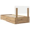 vidaXL Bed Frame with Drawer Artisan Oak 90 x 200 cm Engineered Wood