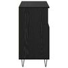 vidaXL Sideboard 2 pcs Black Oak 60 x 35 x 70 cm