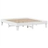 vidaXL Bed Frame without Mattress White 180x200 cm Super King Solid Wood Pine