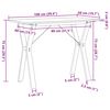 vidaXL Dining Table Y-Frame 100x50x75 cm Solid Wood Pine and Steel