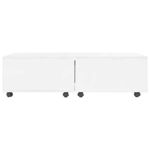 vidaXL Coffee Table High Gloss White 120x60x35 cm
