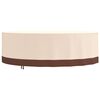 vidaXL Garden Furniture Cover Round Beige &Oslash; 279x71 cm 600D Oxford