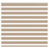 vidaXL Zebra Blind Sand Brown 165x150 cm Fabric Width 160.9 cm Polyester