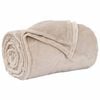 vidaXL Throw Blanket Beige 240 x 270 cm Fleece