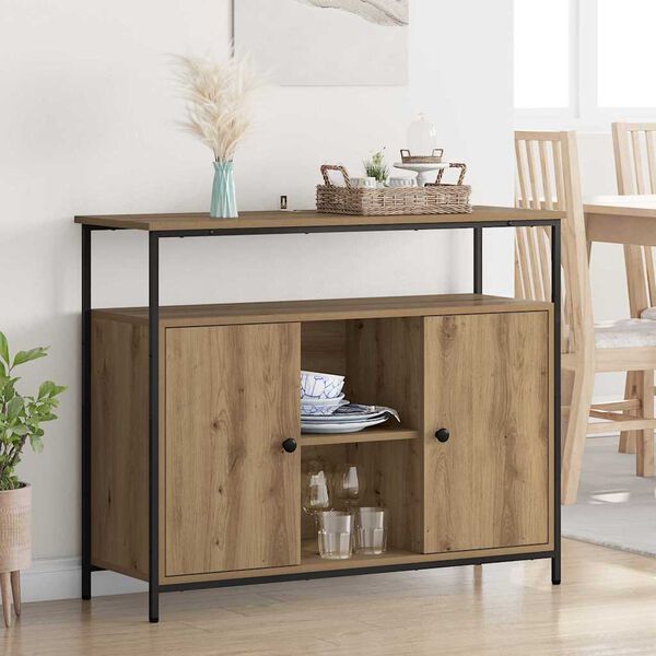 vidaXL Sideboard Artisan Oak 100 x 35 x 80 cm Engineered Wood