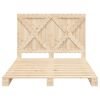 vidaXL Bed Frame without Mattress with Headboard 140x200 cm Solid Wood