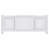vidaXL Radiator Cover 2 pcs White 205 x 20.5 x 81.5cm Engineered Wood