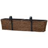 vidaXL Plant Pots 2 pcs Water Hyacinth Brown