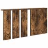 vidaXL Wall-Mounted Coat Rack with Shelf Smoked oak 85 x 10 x 45 cm