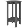 vidaXL Coffee Table Grey &Oslash; 40x60 cm Solid Wood Pine