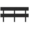 vidaXL Bed Headboard Black 154x3x81 cm Solid Wood Pine