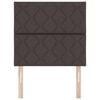 vidaXL Headboard with Headboard Dark Brown 90 cm Faux Leather