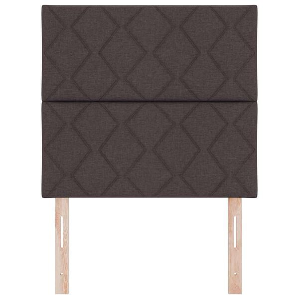 vidaXL Headboard with Headboard Dark Brown 90 cm Faux Leather