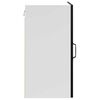 vidaXL Kitchen Wall Cabinet Kalmar Black Engineered Wood