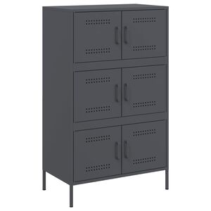 vidaXL Highboard Anthracite 68x39x113 cm Steel