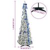 vidaXL Artificial Christmas Tree with 200 LEDs White 210 cm PVC