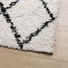 vidaXL Shaggy Rug PAMPLONA High Pile Modern Cream and Black 240x340 cm