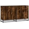 vidaXL Sideboard Smoked Oak 134x35x76 cm Engineered Wood