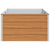 vidaXL Garden Raised Bed 160x80x45 cm Galvanized Steel Silver
