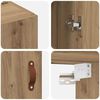 vidaXL Wall-Mounted Cabinet 2 pcs Artisan Oak 69.5 x 34 x 90 cm