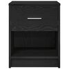 vidaXL Bedside Cabinet with Drawer Black 40x34x50 cm