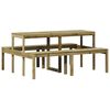 vidaXL Picnic Table 160x134x75 cm Impregnated Wood Pine