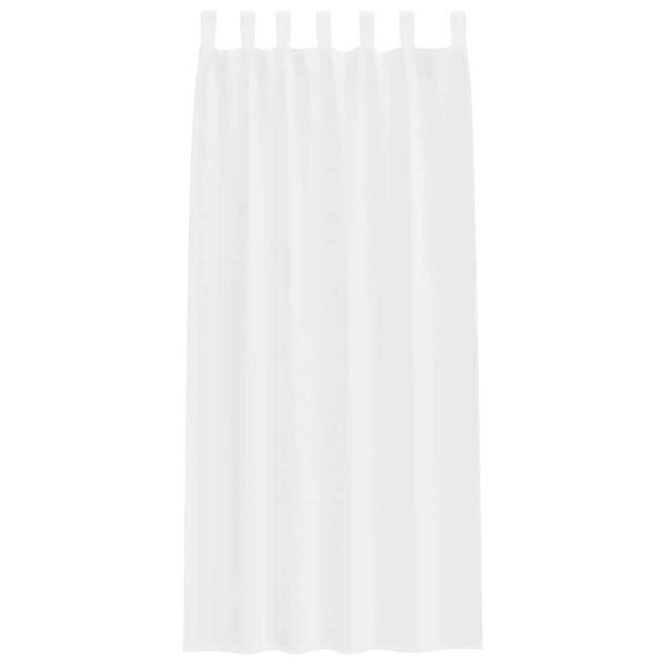 vidaXL Voile Curtain with Curtains 2 pcs White 260 x 140 cm Polyester