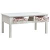 vidaXL Coffee Table White 99.5x60x48 cm Wood