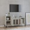 vidaXL TV Cabinet Concrete Grey 100x35x55 cm Engineered Wood