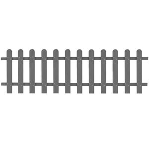 vidaXL Picket Fence WPC 200x60 cm