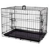 FLAMINGO Pet Wire Cage with Sliding Door Mezo M 47x77x55 cm Black