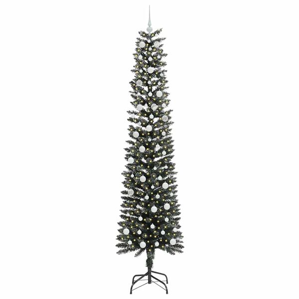 vidaXL Artificial Christmas Tree with 300 LEDs with Stand Green 240 cm