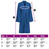 vidaXL Bathrobe KINN Blue XL Cotton