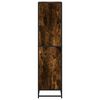 vidaXL Book Cabinet Smoked Oak 40x35x139 cm Engineered Wood