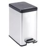 Curver Slim Pedal Bin Deco 25L Silver