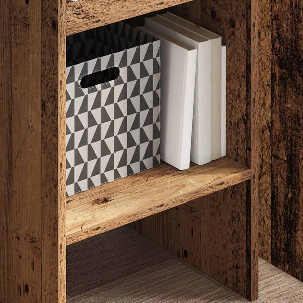 vidaXL Book Cabinet Old Wood 40 x 35 x 180 cm Engineered Wood