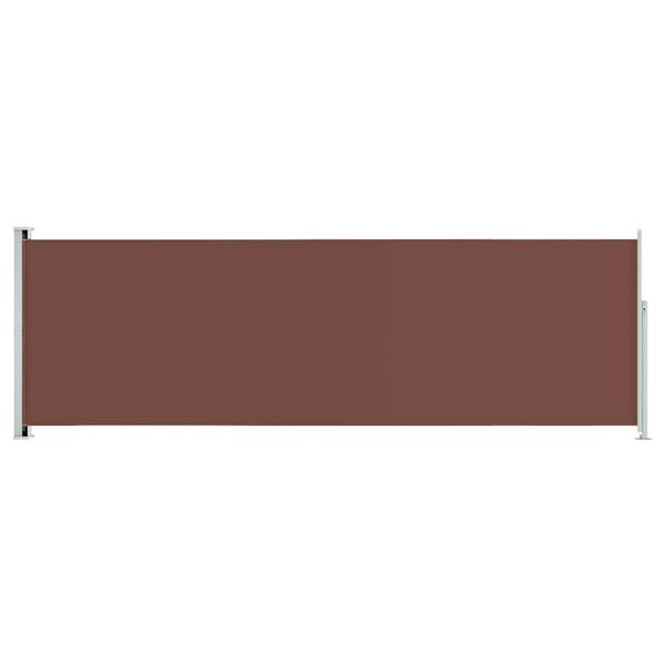vidaXL Patio Retractable Side Awning 200x600 cm Brown
