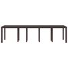 vidaXL Garden Dining Table Brown 300 x 100 x 73 cm Poly Rattan