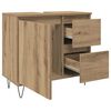 vidaXL Sink Cabinet Artisan Oak 65x33x60 cm Engineered Wood