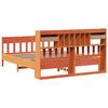 vidaXL Bed Frame without Mattress Wax Brown 200x200 cm Solid Wood Pine