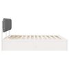 vidaXL Bed Frame with Upholstered Headboard Light Grey 180 x 200 cm