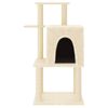 vidaXL Cat Tree with Sisal Scratching Posts Cream 97 cm