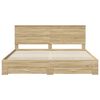 vidaXL Bed Frame with Drawer Sonoma Oak 200 x 200 cm Engineered Wood