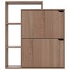 vidaXL Shoe Cabinet Sonoma Oak 79.5x24x90.5 cm Engineered Wood